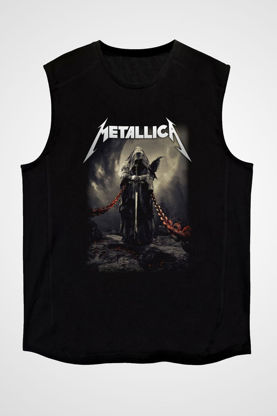 Metallica Siyah Unisex Kolsuz Tişört