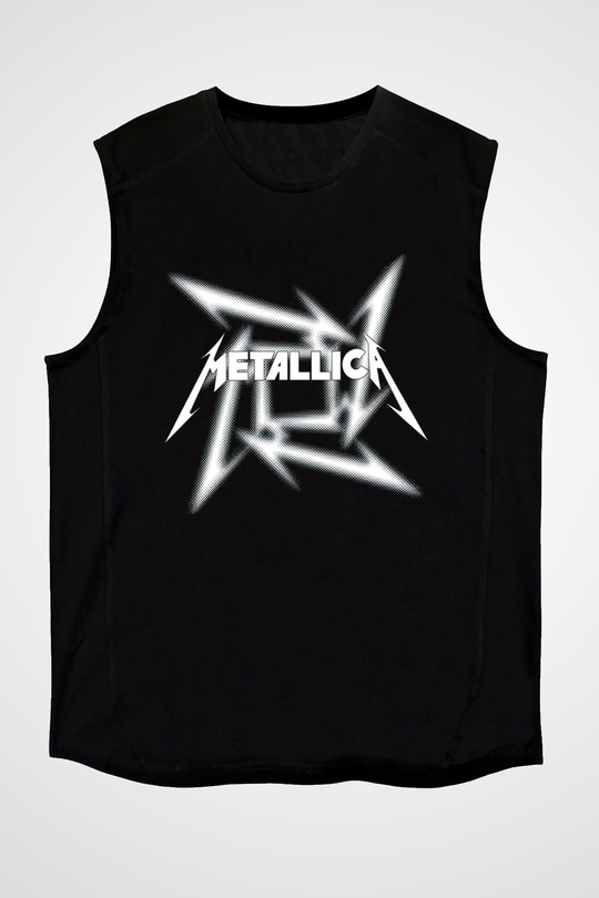 Metallica Siyah Unisex Kolsuz Tişört