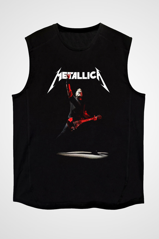 Metallica Siyah Unisex Kolsuz Tişört