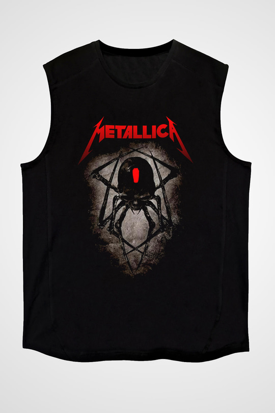 Metallica Siyah Unisex Kolsuz Tişört
