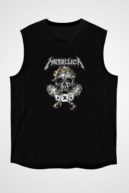 Metallica Siyah Unisex Kolsuz Tişört