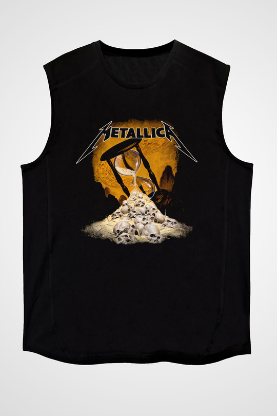 Metallica Siyah Unisex Kolsuz Tişört