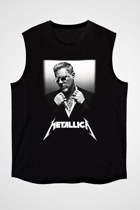 Metallica Siyah Unisex Kolsuz Tişört