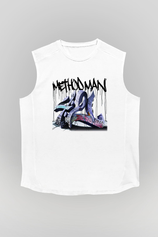 Method Man Beyaz Unisex Kolsuz Tişört