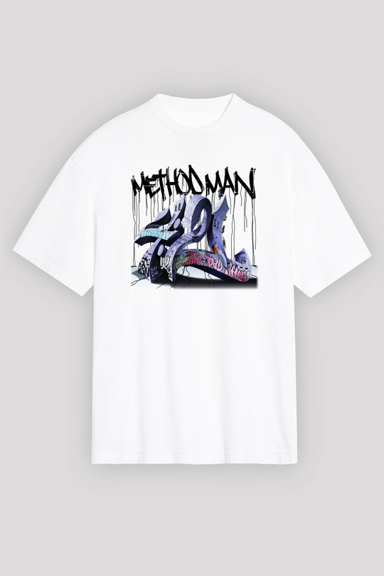 Method Man Beyaz Unisex Oversize Tişört T-Shirt
