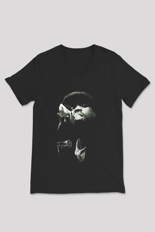 Method Man Siyah Unisex V Yaka Tişört
