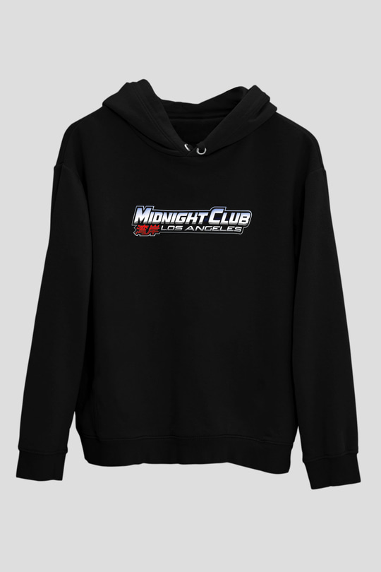 Midnight Club Siyah Unisex Hoodie