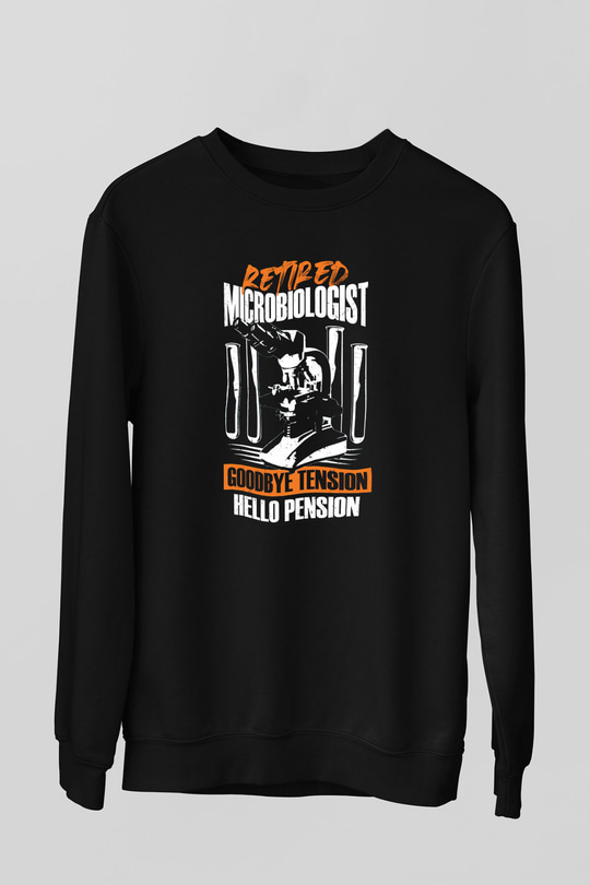 Mikrobiyolog Siyah Unisex Sweatshirt