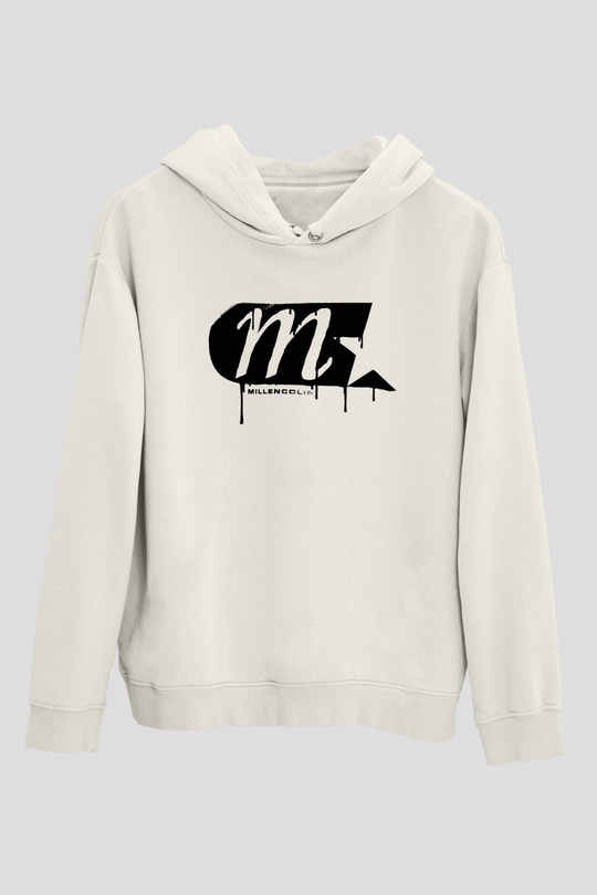 Millencolin Beyaz Unisex Kapşonlu Sweatshirt