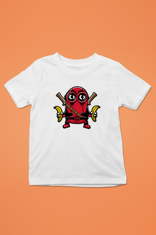 Minionpool Baskılı Beyaz Unisex Çocuk Tişört