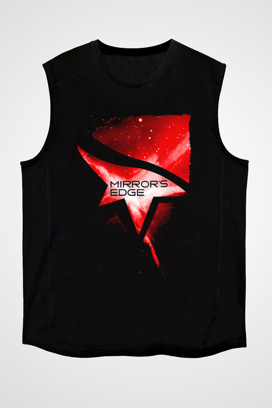 Mirror's Edge Siyah Unisex Kolsuz Tişört