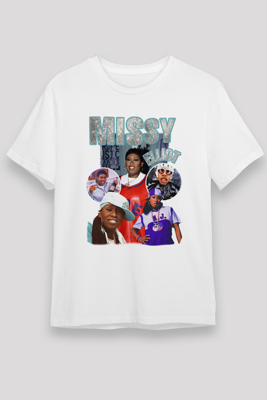 Missy Elliott Beyaz Unisex Tişört T-Shirt - TişörtFabrikası