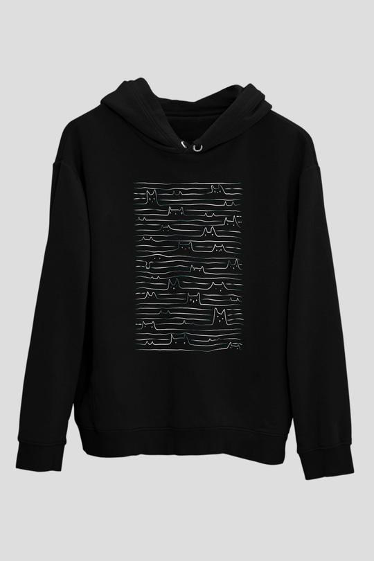 Miyav DivisionSiyah  Unisex Hoodie
