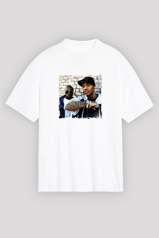 Mobb Deep Baskılı Unisex Beyaz Tişört