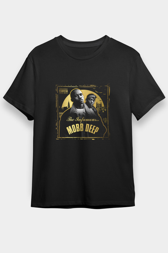 Mobb Deep Baskılı Unisex Siyah Tişört