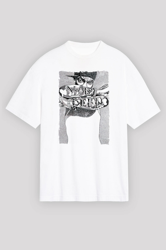 Mobb Deep Beyaz Unisex Tişört T-Shirt - TişörtFabrikası