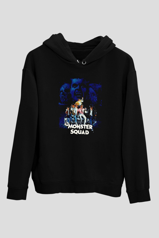 Monster Squad Siyah Unisex Hoodie