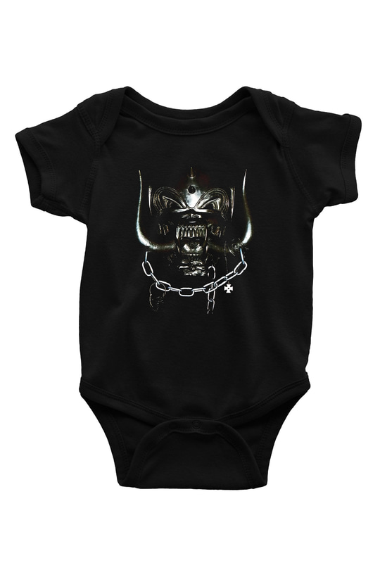 Motörhead Baskılı Siyah Bebek Body - Zıbın