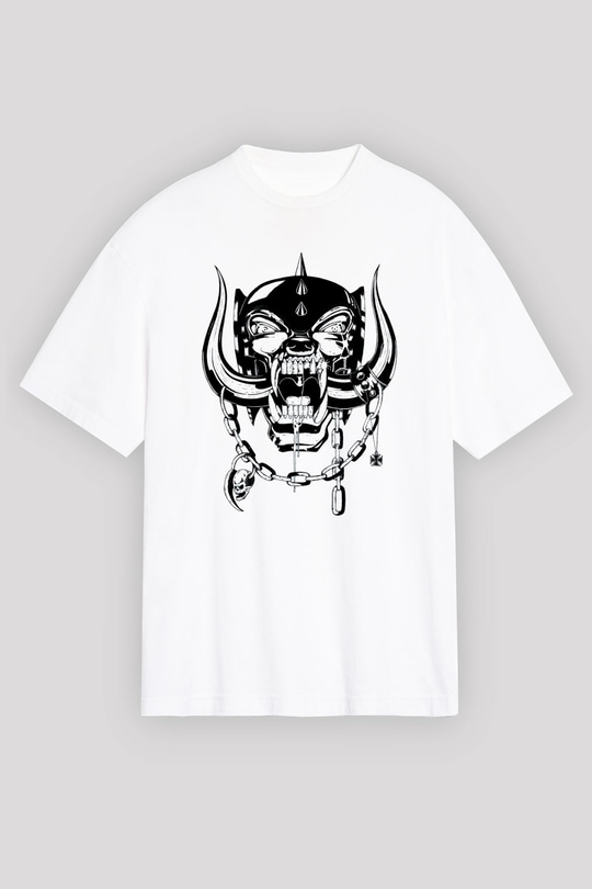 Motörhead Beyaz Unisex Oversize Tişört T-Shirt