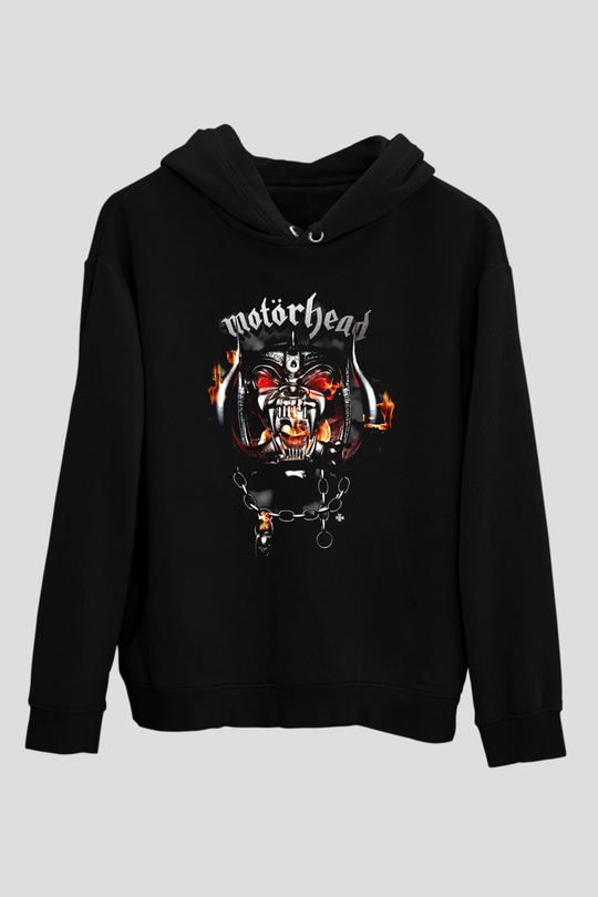 Motörhead England Siyah Unisex Kapüşonlu Sweatshirt