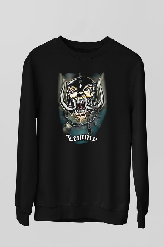 Motörhead Lemmy Siyah Unisex Sweatshirt