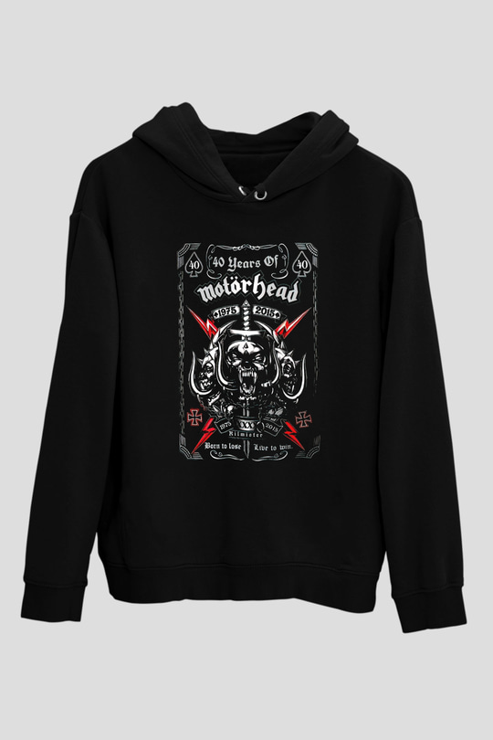 Motörhead Siyah Unisex Hoodie