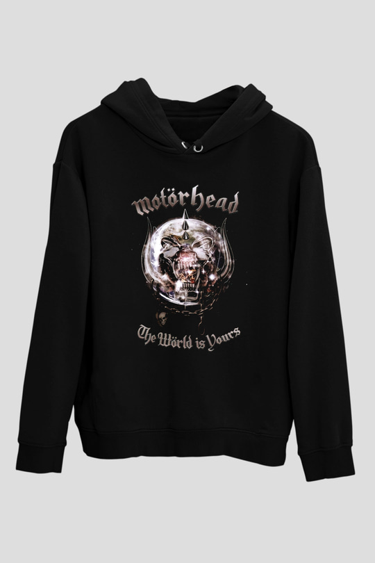 Motörhead The Wörld Is Yours Siyah Unisex Hoodie