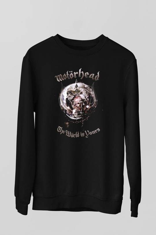 Motörhead The Wörld Is Yours Siyah Unisex Sweatshirt