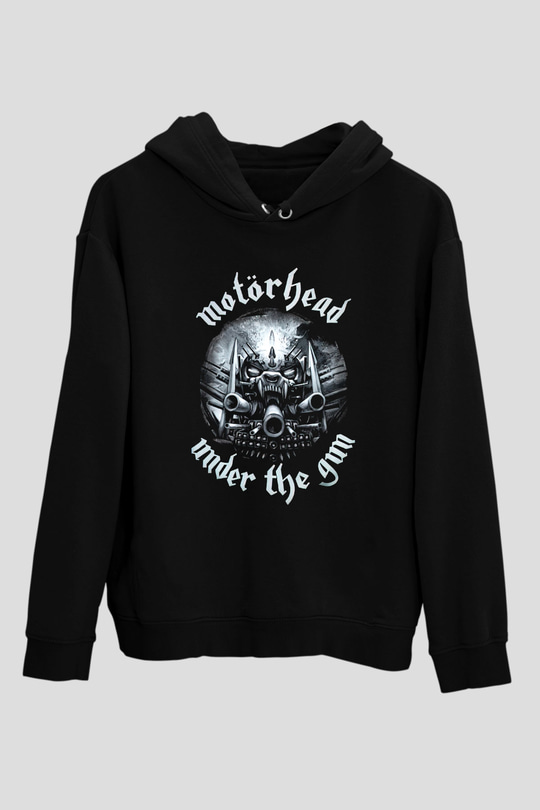 Motörhead Under The Gun Siyah Unisex Hoodie