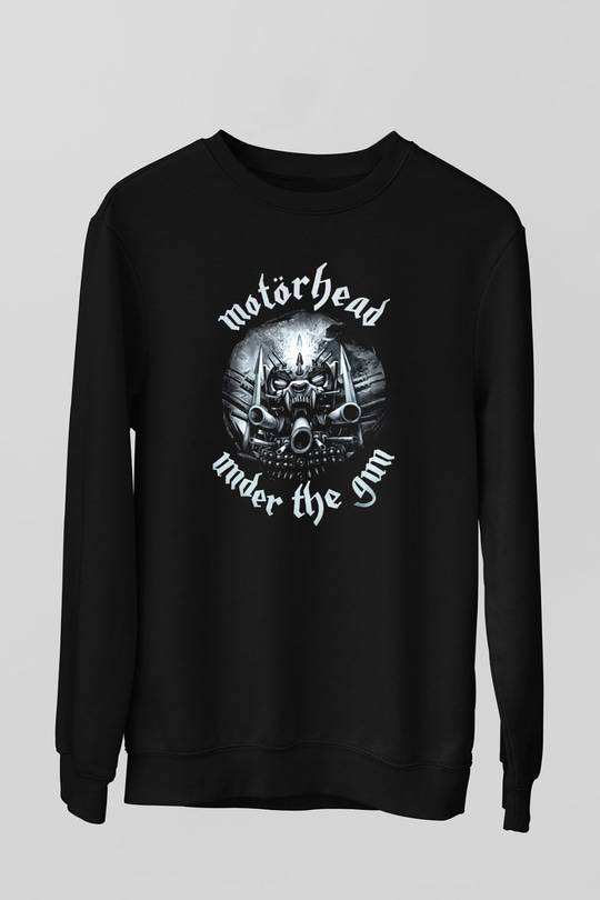 Motörhead Under The Gun Siyah Unisex Sweatshirt