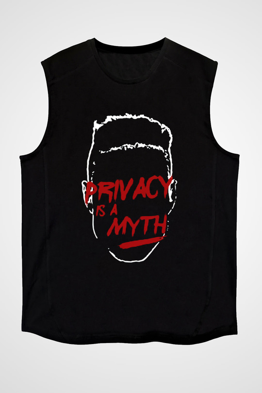 Mr. Robot Siyah Unisex Kolsuz Tişört