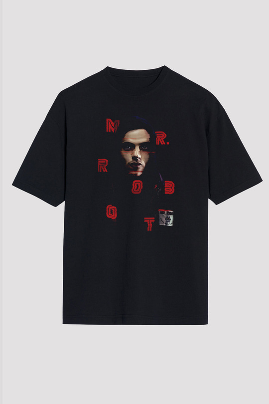 Mr. Robot Siyah Unisex Tişört T-Shirt