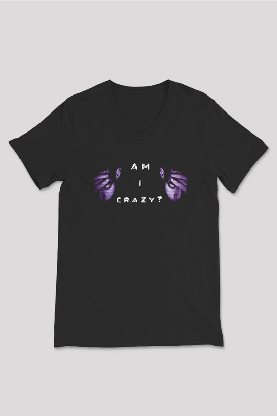 Mr. Robot Siyah Unisex V Yaka Tişört T-Shirt