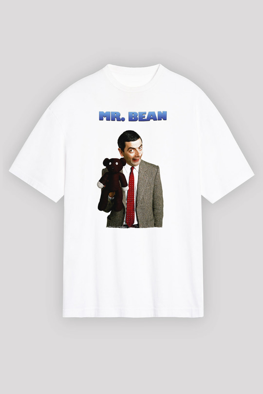 Mr.Bean Beyaz Unisex Tişört