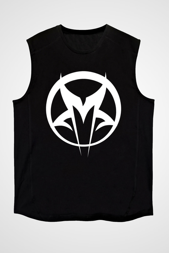 Mudvayne Baskılı Unisex Siyah Kolsuz Tişört - Tshirt