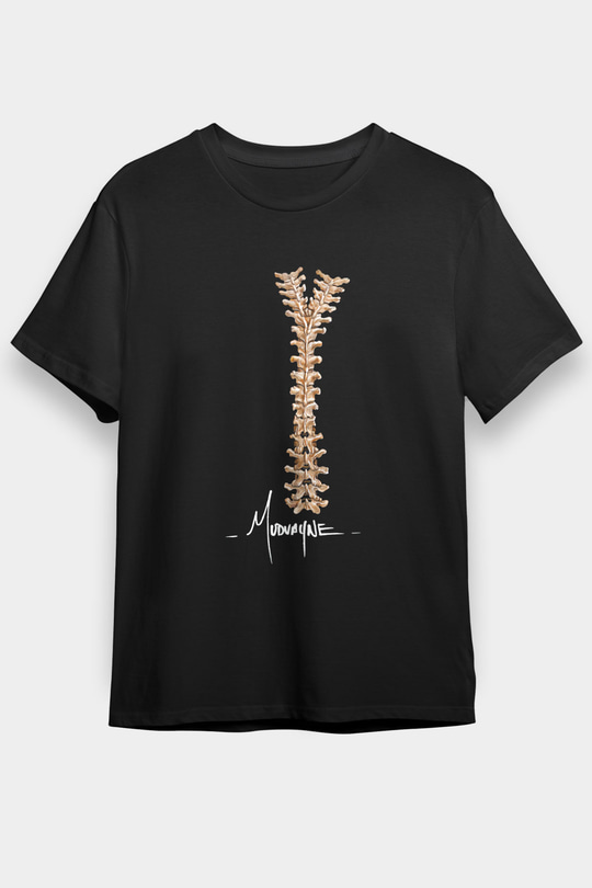 Mudvayne Baskılı Unisex Siyah Tişört - Tshirt