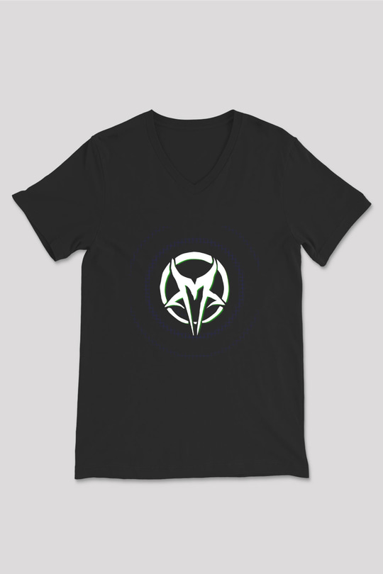 Mudvayne Baskılı Unisex Siyah V Yaka Tişört - Tshirt