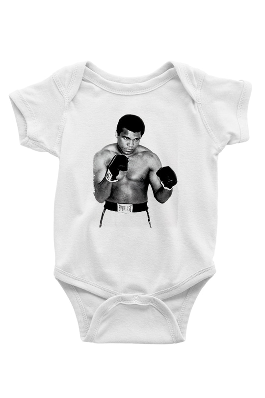 Muhammed Ali Beyaz Bebek Body - Zıbın