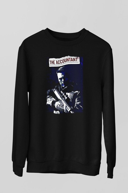 Muhasebeci Siyah Unisex Sweatshirt