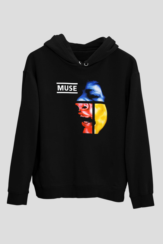 Muse Siyah Unisex Hoodie