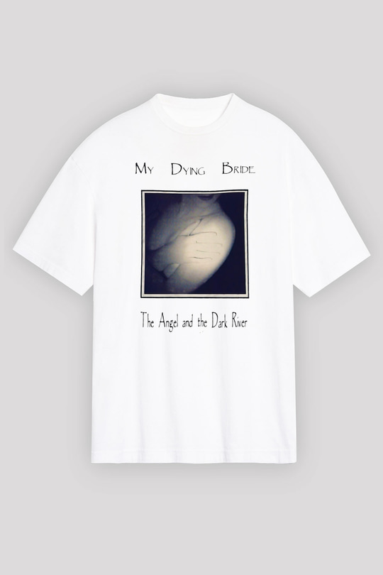 My Dying Bride Baskılı Beyaz Unisex Oversize Tişört - Tshirt