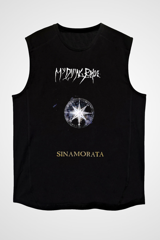 My Dying Bride Baskılı Unisex Siyah Kolsuz Tişört - Tshirt