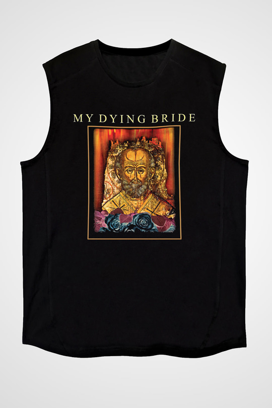 My Dying Bride Baskılı Unisex Siyah Kolsuz Tişört - Tshirt