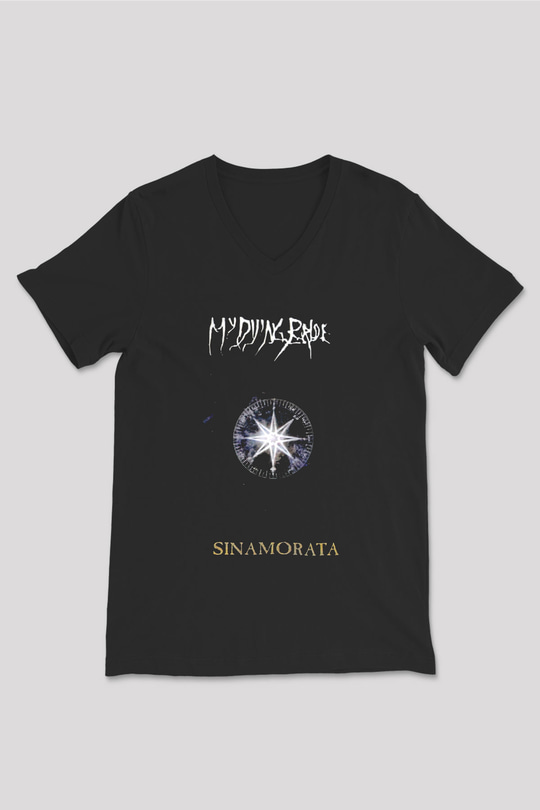 My Dying Bride Baskılı Unisex Siyah V Yaka Tişört - Tshirt
