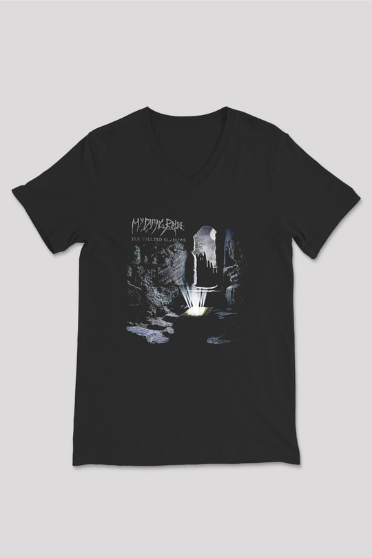 My Dying Bride Baskılı Unisex Siyah V Yaka Tişört - Tshirt