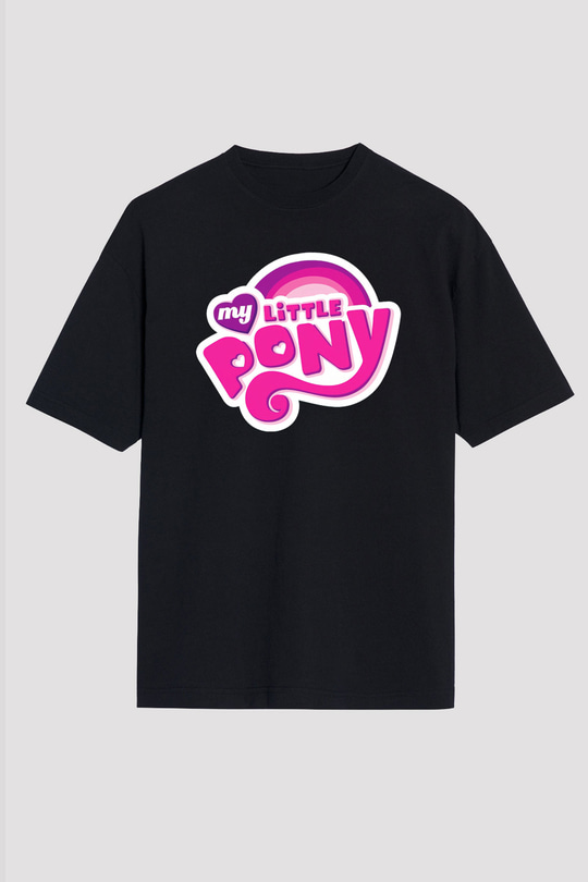 My Little Pony Siyah Unisex Tişört