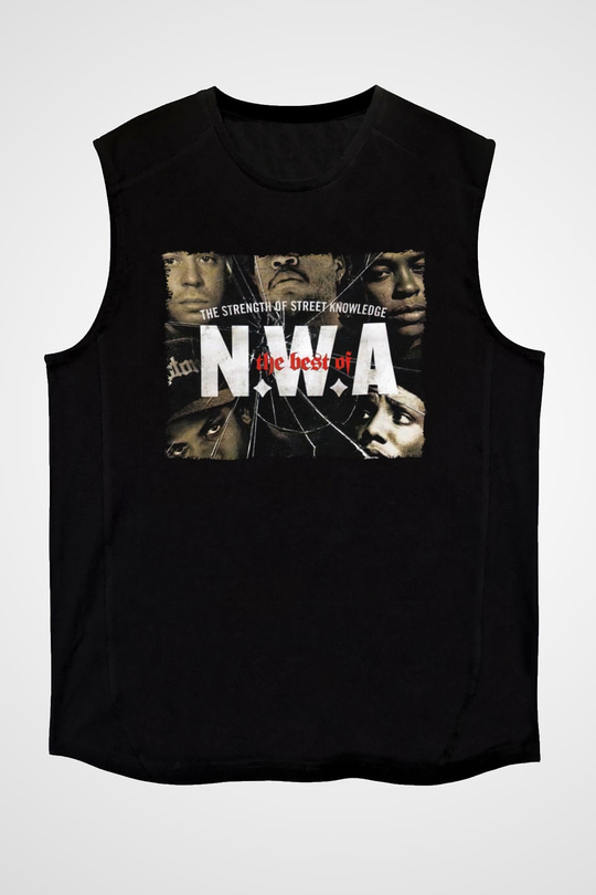 N.W.A Siyah Unisex Kolsuz Tişört