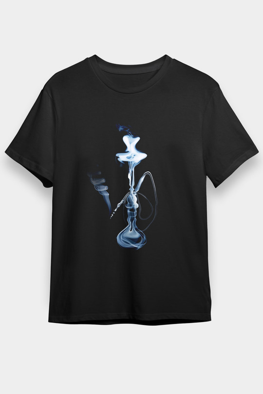 Nargile Siyah Unisex Tişört T-Shirt - TişörtFabrikası