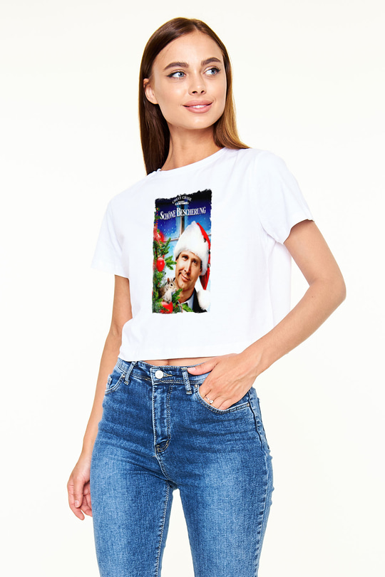 National Lampoons Vacation Beyaz   Crop Top Tişört