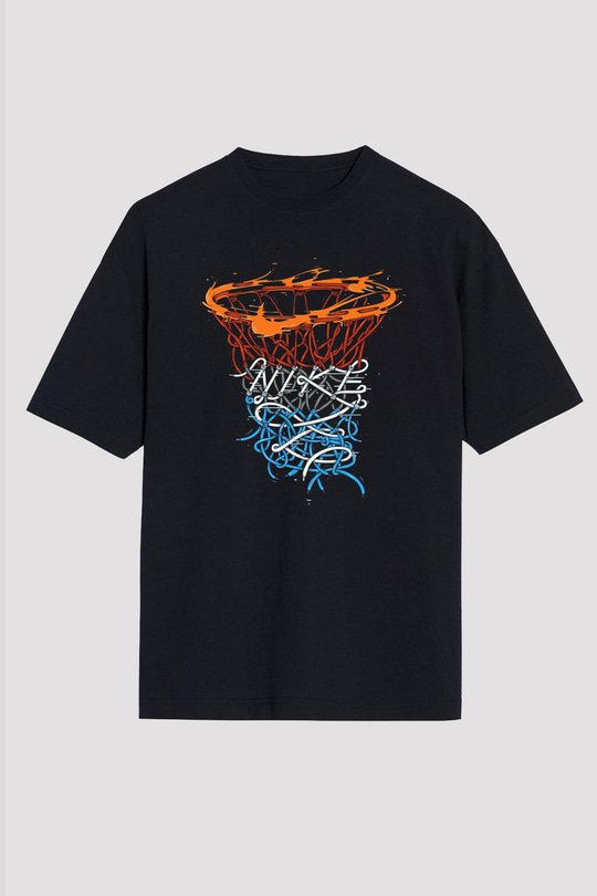NBA Jam Siyah Unisex Oversize Tişört T-Shirt